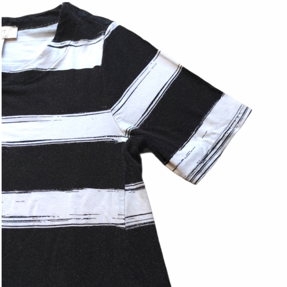 Loft Outlet Black & White Striped Dress Size Small - Picture 3 of 5